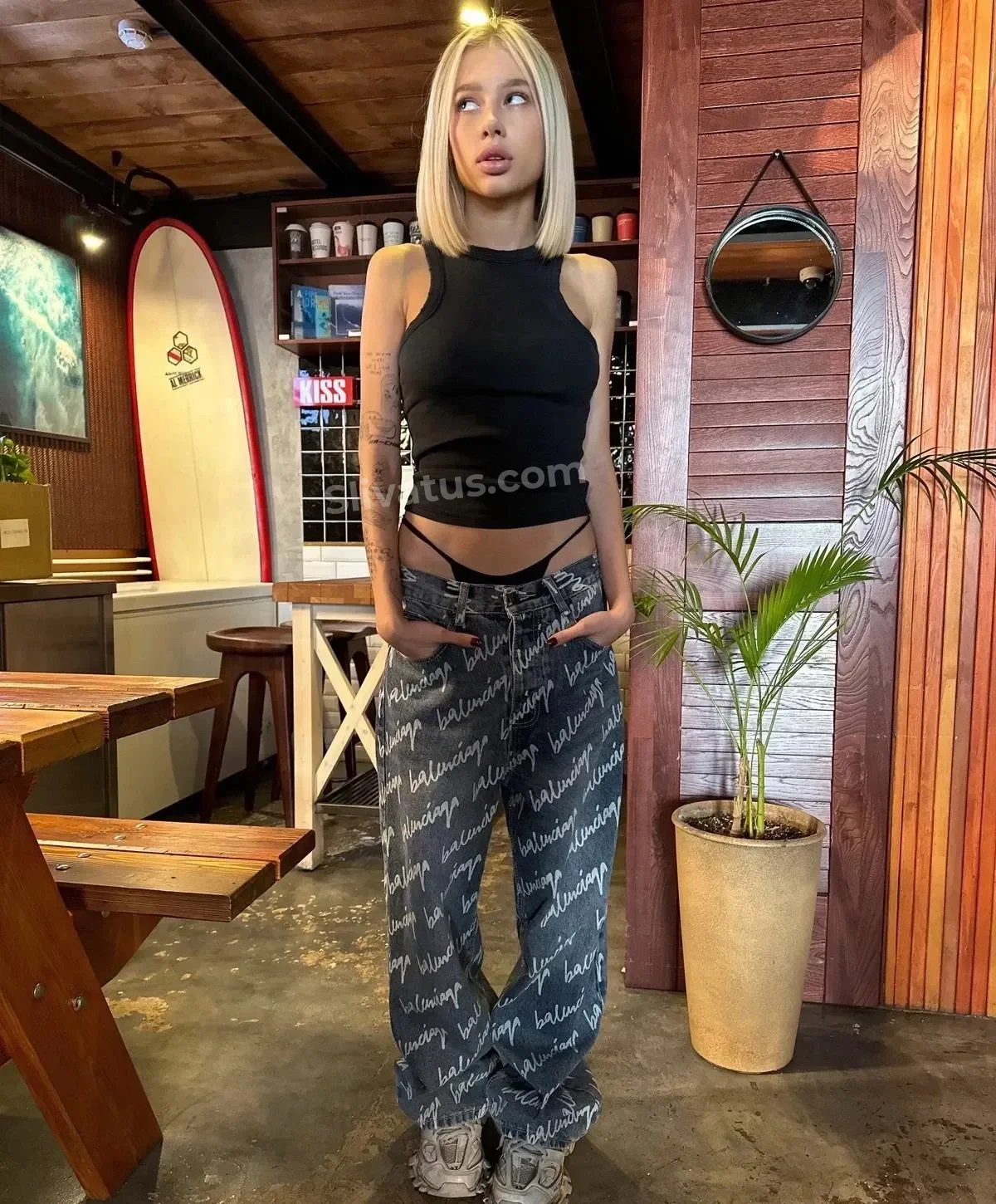 В высоком качестве Фото голой блогерши Tatisize